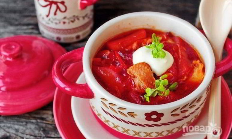 Рецепт борща с курицей и свеклой