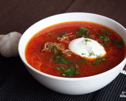 Борщ с квашеной капустой