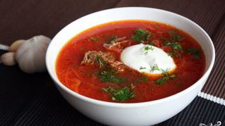 Борщ с квашеной капустой