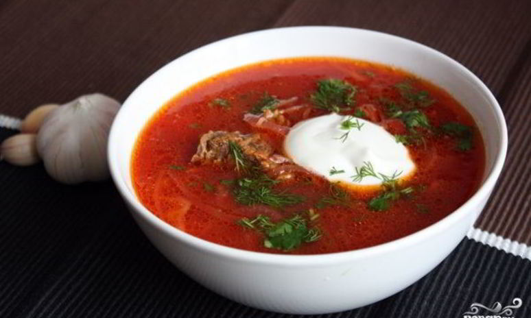 Рецепт борща с квашеной капустой