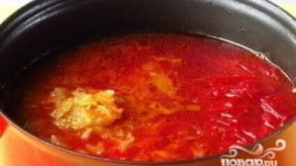 борщ с квашеной капустой