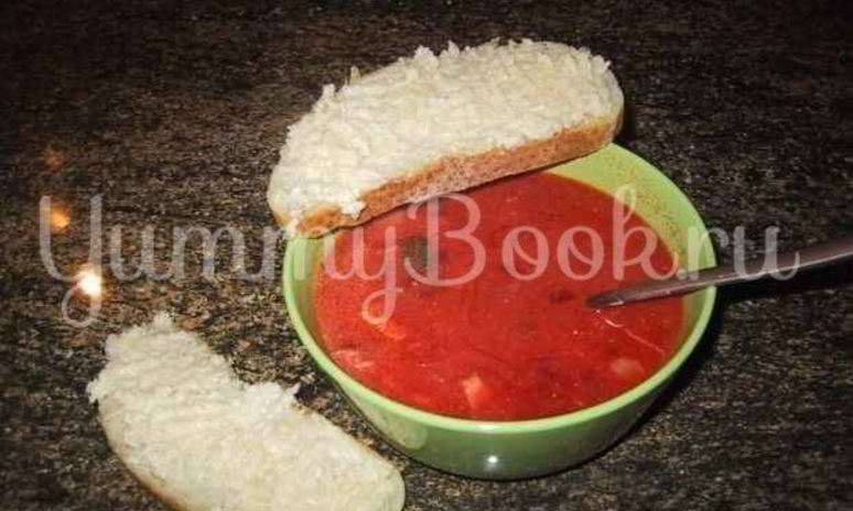 Рецепт борща с сыром