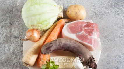 борщ со свининой