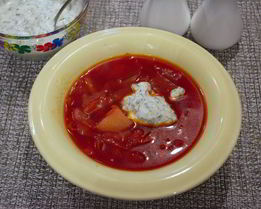 Диетический борщ для похудения