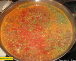 Постный борщ с фасолью и капустой