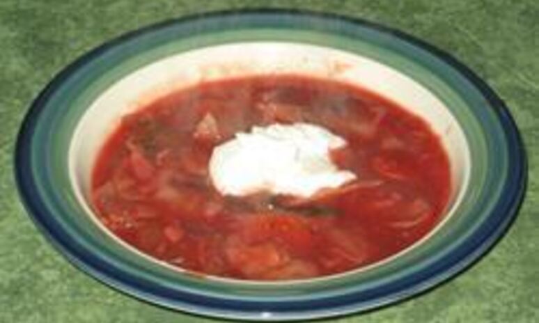 Рецепт вегетарианского грибного борща с фасолью