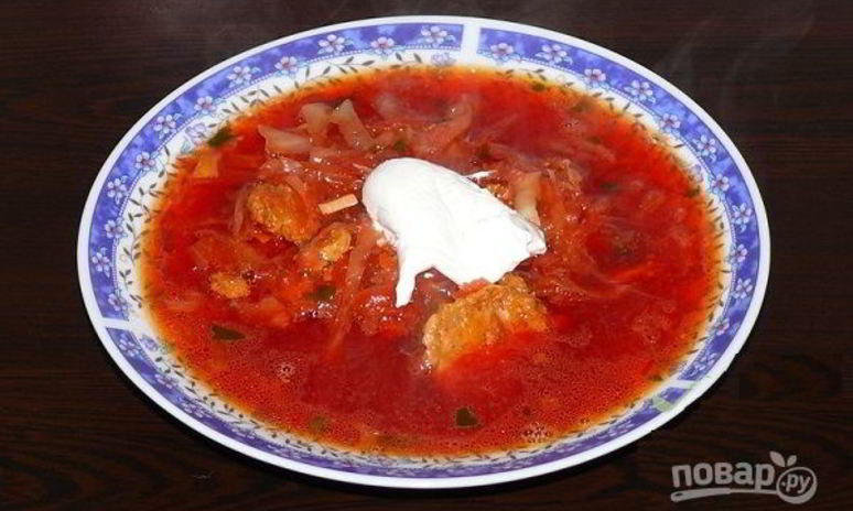 Рецепт вкусного борща с тушенкой