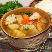 Суп с клецками