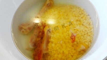 гороховый суп с копченой курицей