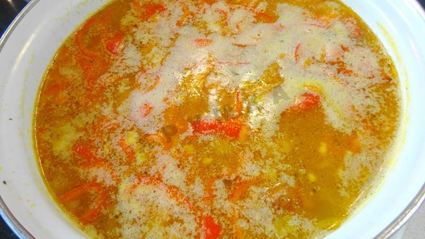 гороховый суп с копченой курицей