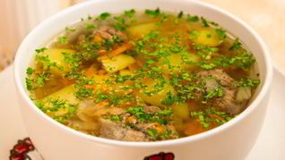 Картофельный суп с фрикадельками