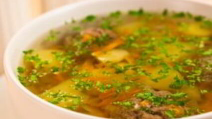 картофельный суп с фрикадельками