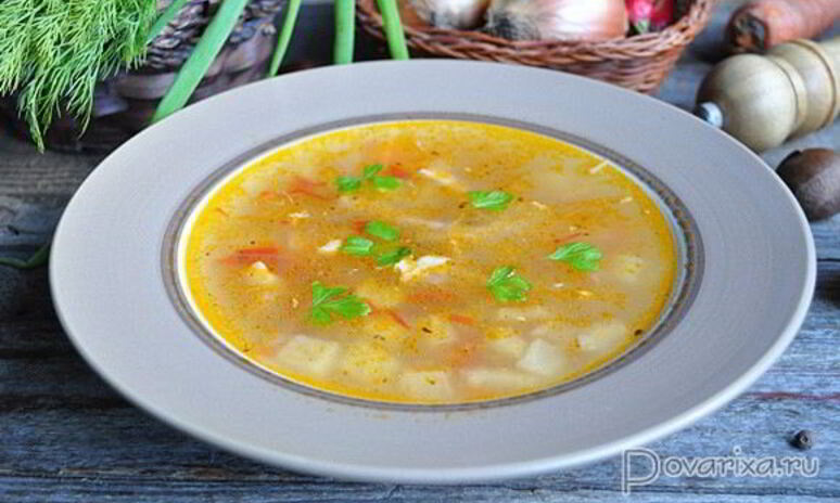 Рецепт картофельного супа с кабачками