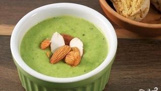 Крем-суп из зеленого горошка