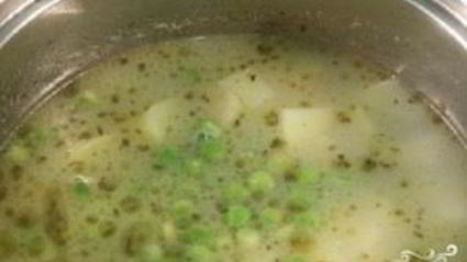 крем-суп из зеленого горошка