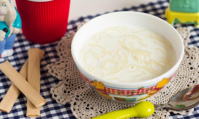 Рецепт молочного супа с вермишелью