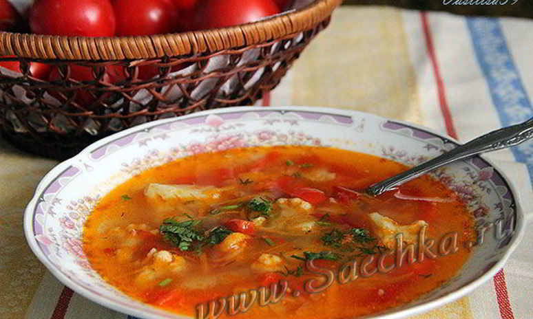 Рецепт овощной суп