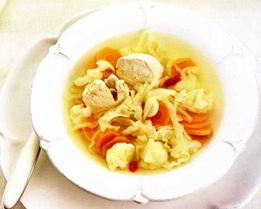 Пикантный куриный суп