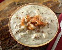 Сливочный суп с морепродуктами