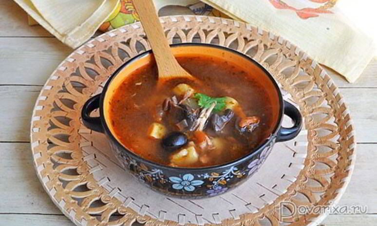 Рецепт грибной солянки