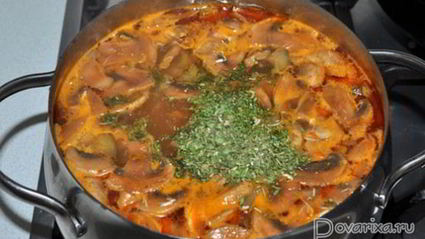 грибная солянка