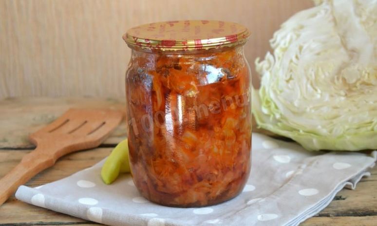 Рецепт солянки из капусты на зиму