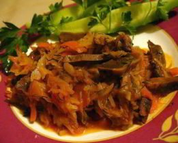 Солянка из капусты с грибами