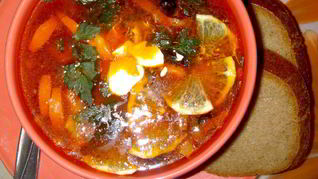 Солянка с фасолью