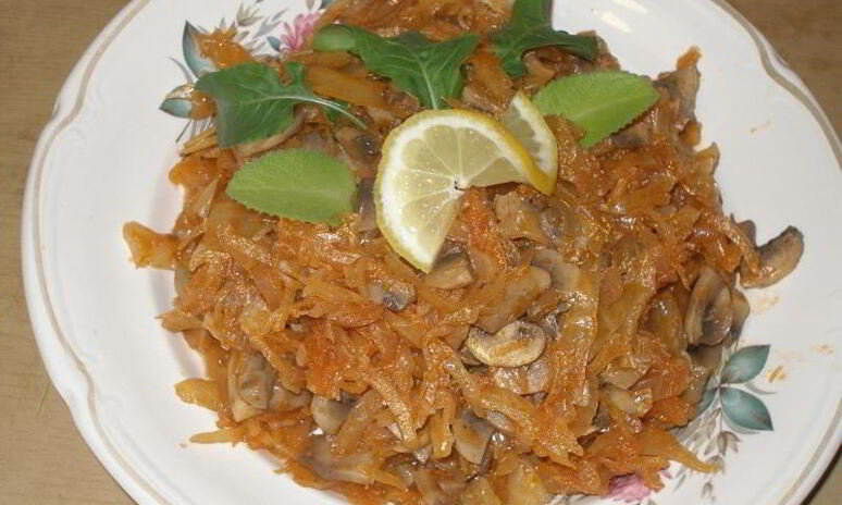 Рецепт солянки с грибами и капустой