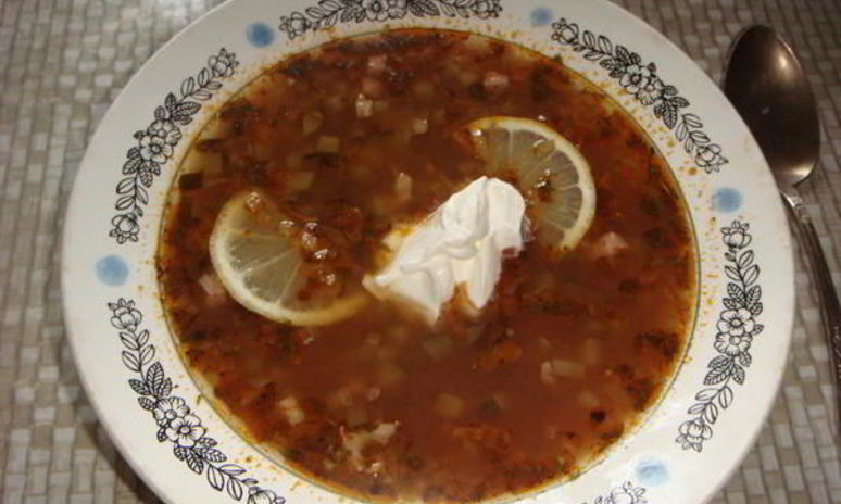 Рецепт солянки сборной мясной