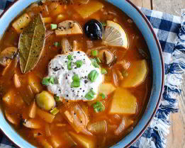 Суп грибная солянка