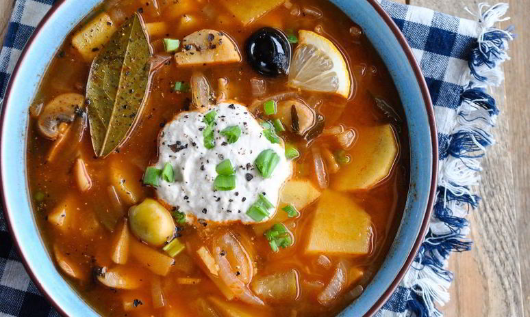 Рецепт супа грибная солянка