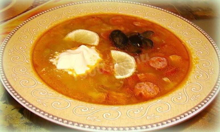 Рецепт супа классическая сборная мясная солянка