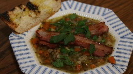 суп из чечевицы с сельдереем