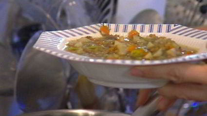 суп из чечевицы с сельдереем