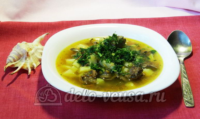 Рецепт супа из куриных сердечек