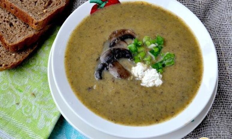 Рецепт супа-крема из шампиньонов и тыквы