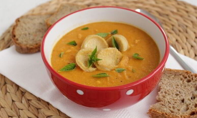 Рецепт чечевичного супа-пюре с тофу