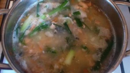 детский суп-пюре из кижуча с зеленью