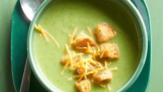 Легкий суп-пюре с брокколи