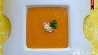 Морковный суп-пюре с овсянкой