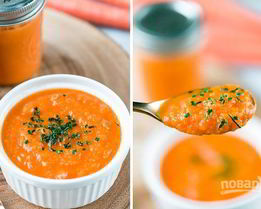 Морковный суп-пюре в мультиварке