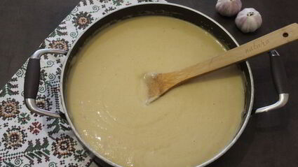 сливочно-чесночный суп-пюре