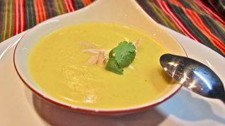 Сливочный суп-пюре с курицей