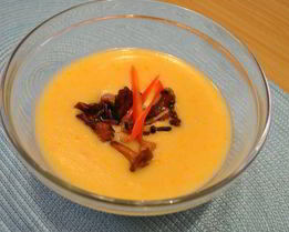 Сливочный суп-пюре с лисичками