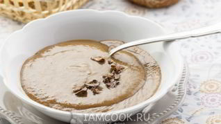 Суп-пюре грибной из сушеных грибов