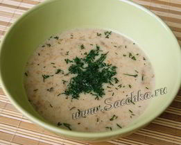 Суп-пюре грибной