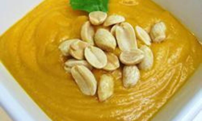 Рецепт супа-пюре из батата и арахиса