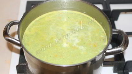 суп пюре из брокколи и сливками