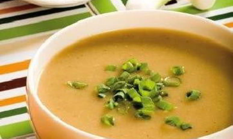 Рецепт супа-пюре из картофеля с грибами и зеленым луком